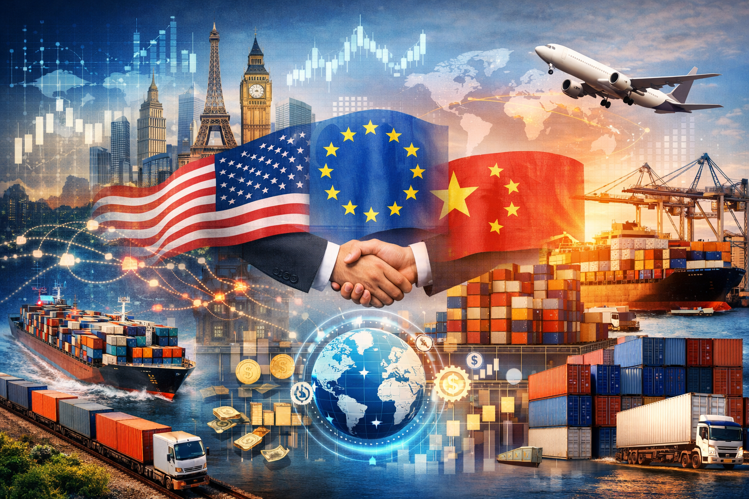 Global trade agreements shaping economic power and supply chains