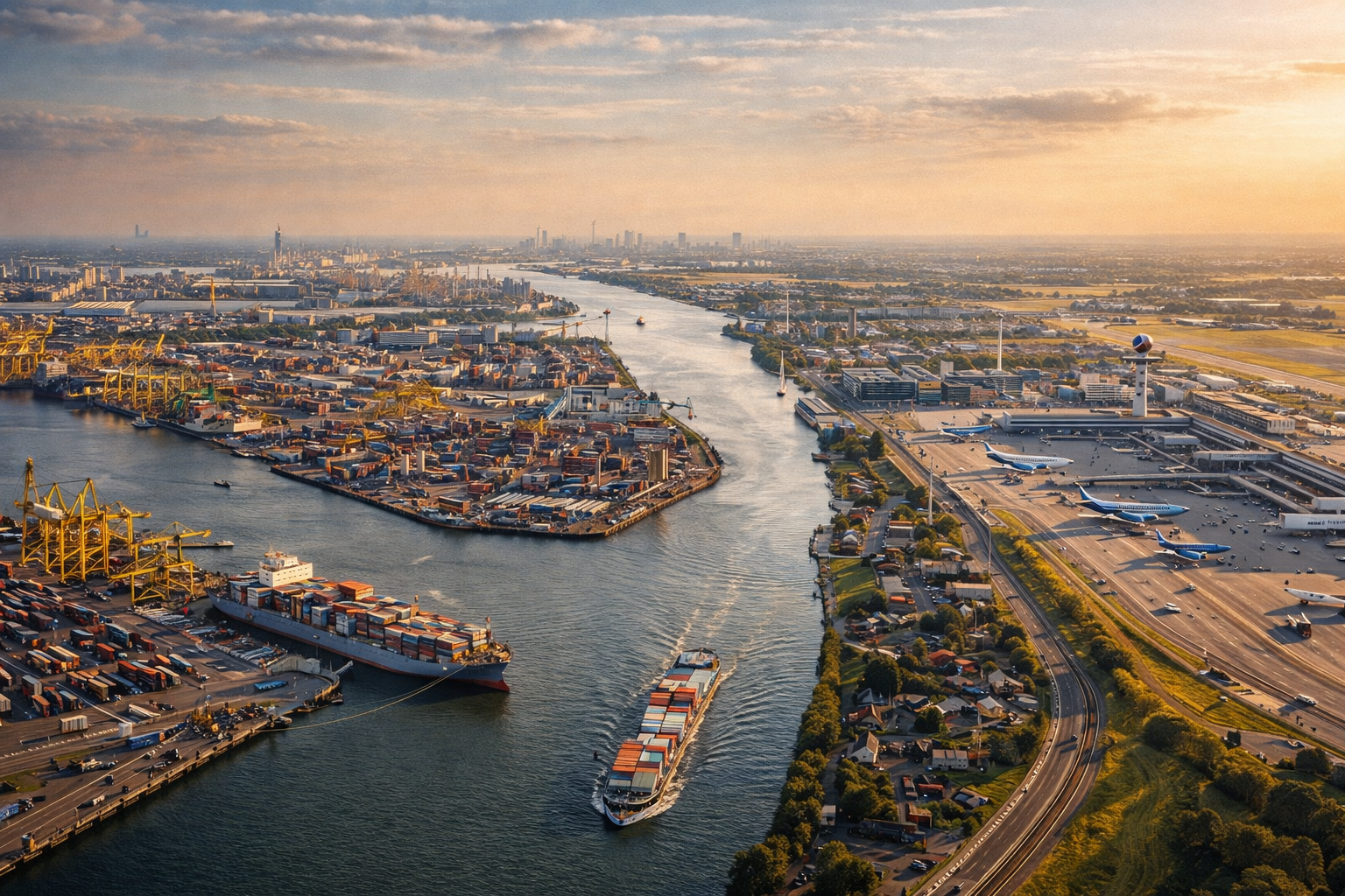 Dutch ports, airports, and waterways supporting workforce mobility