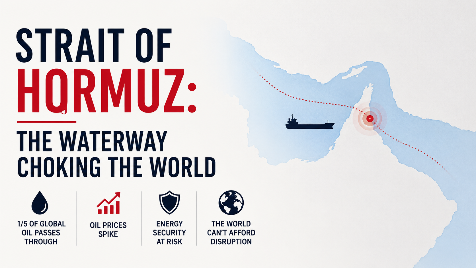 “Strategic maritime view of the Strait of Hormuz with oil tankers and geopolitical tension symbolizing global energy security risks”