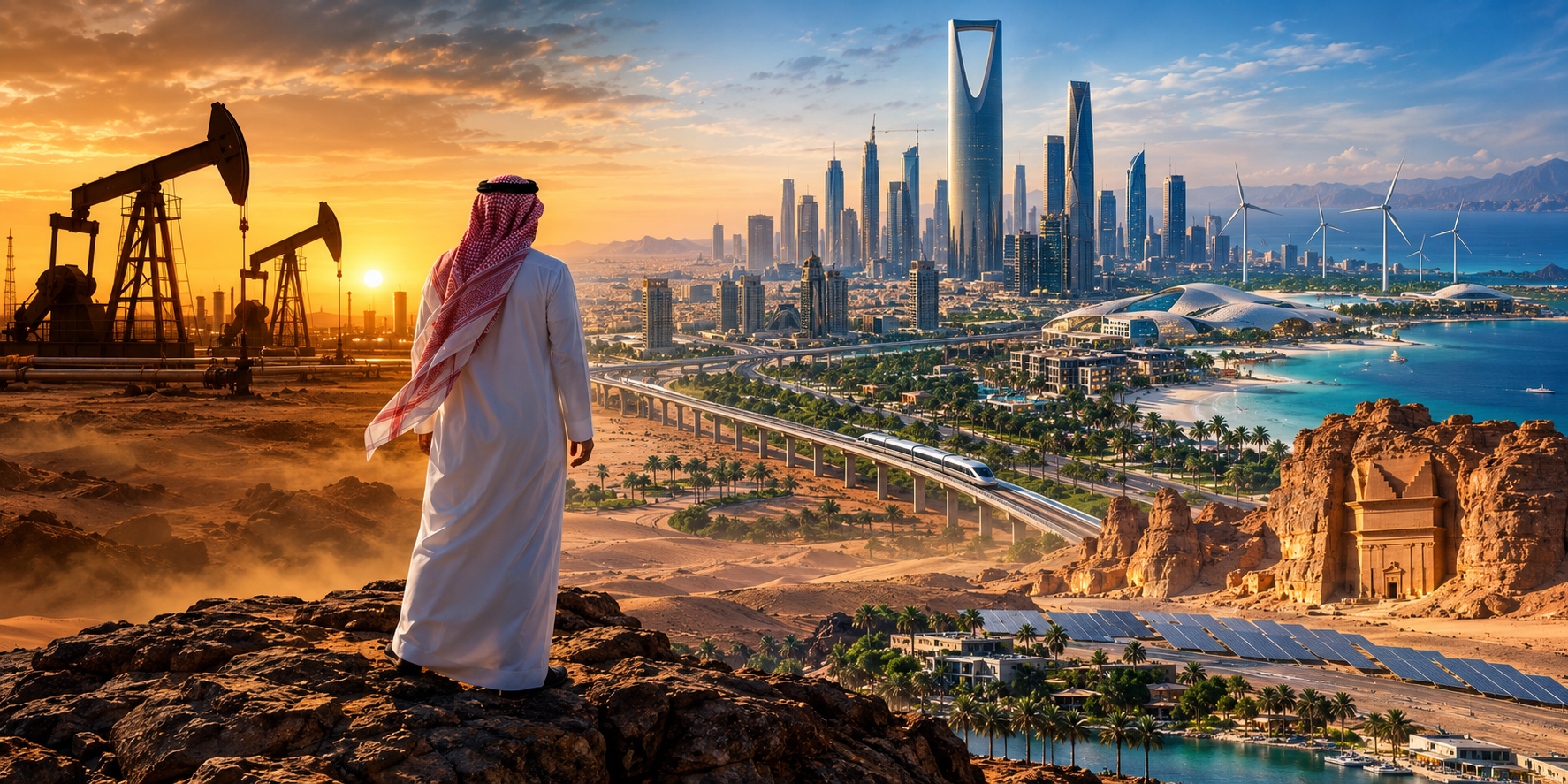 Saudi Arabia’s Vision 2030 transformation toward a diversified post-oil economy